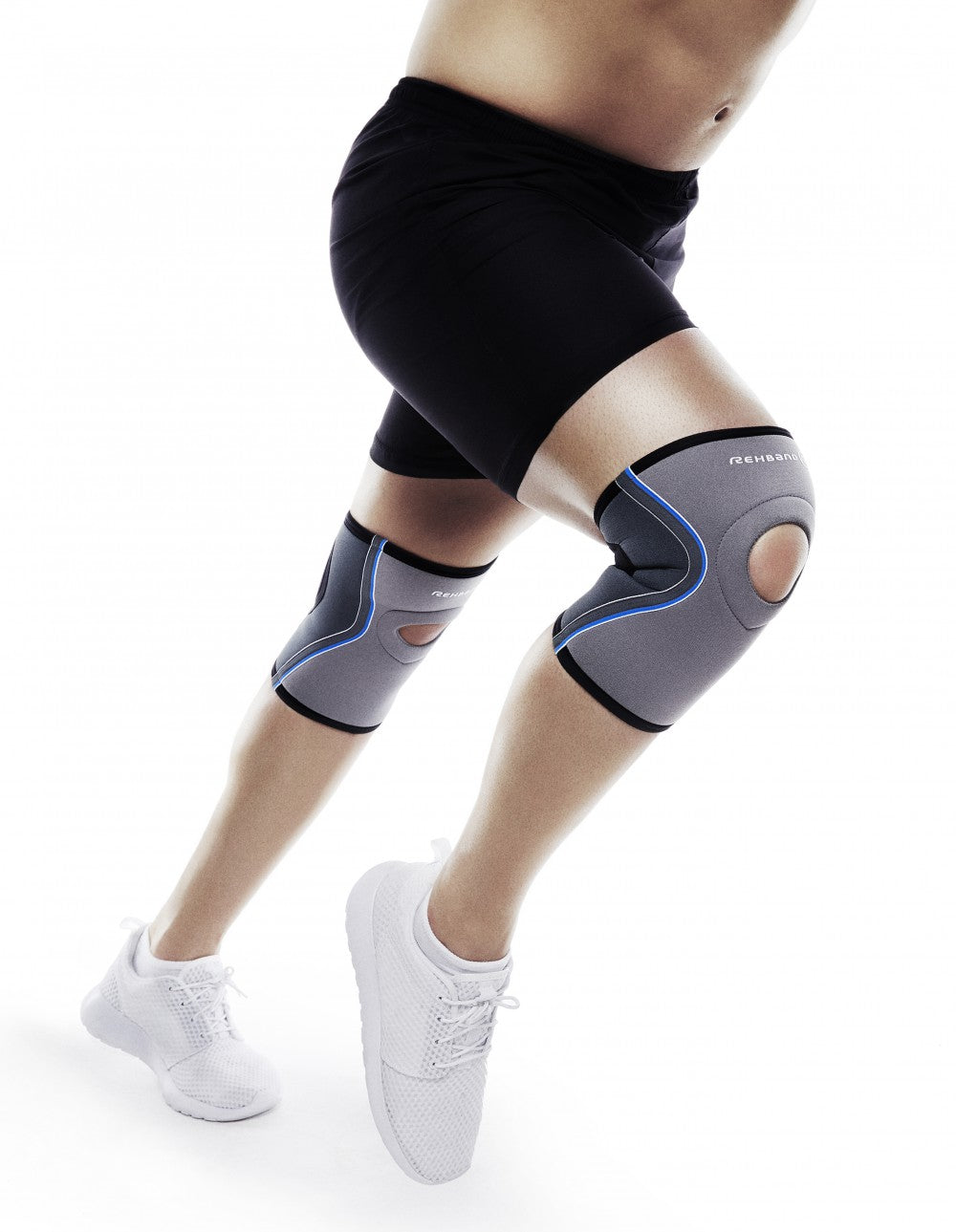 Knee support with patellar opening - XL
